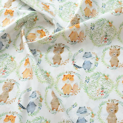 Organic Liberty Custom Printed 100% Cotton Woven Fabric